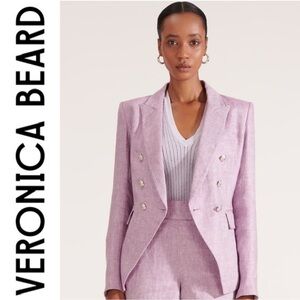 Veronica Beard Miller Linen Blazer & Kimm Short Set